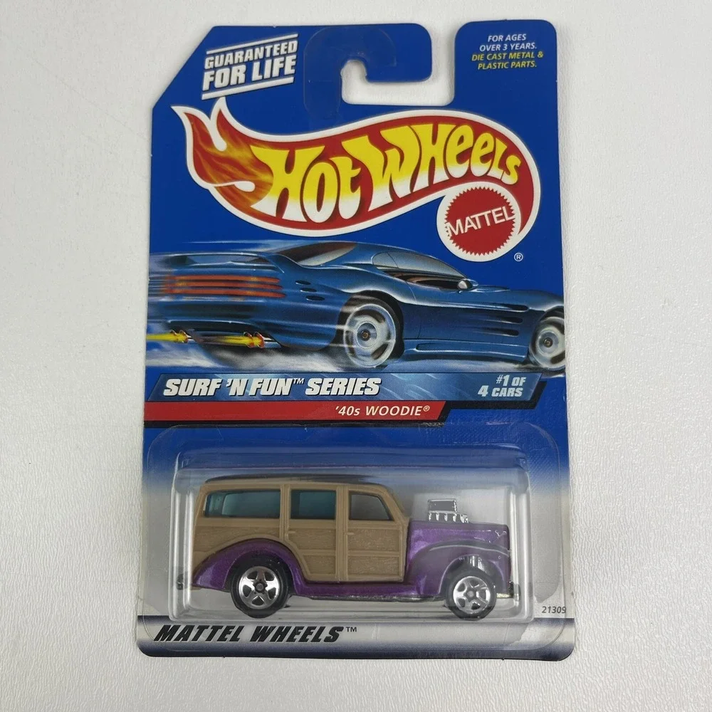 Hot Wheels 40 Woodie Surf And Fun Series Metalflake Purple